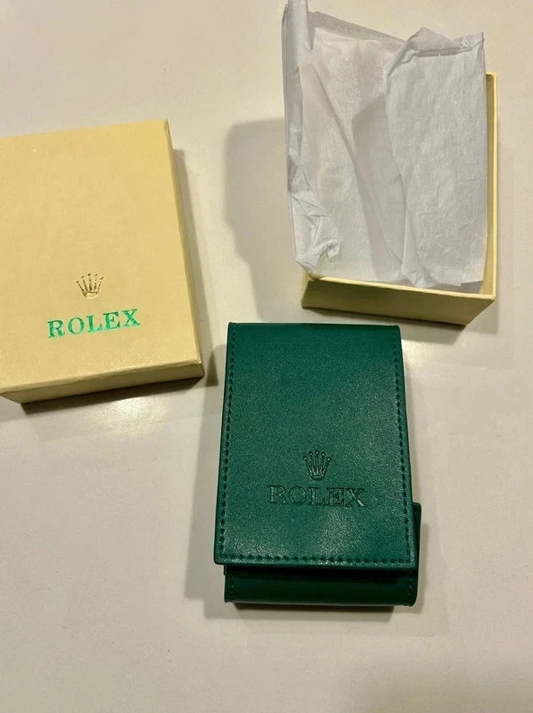 Rolex Case Leather Travel Pouch Service Center Premium Version-Gift For Watch