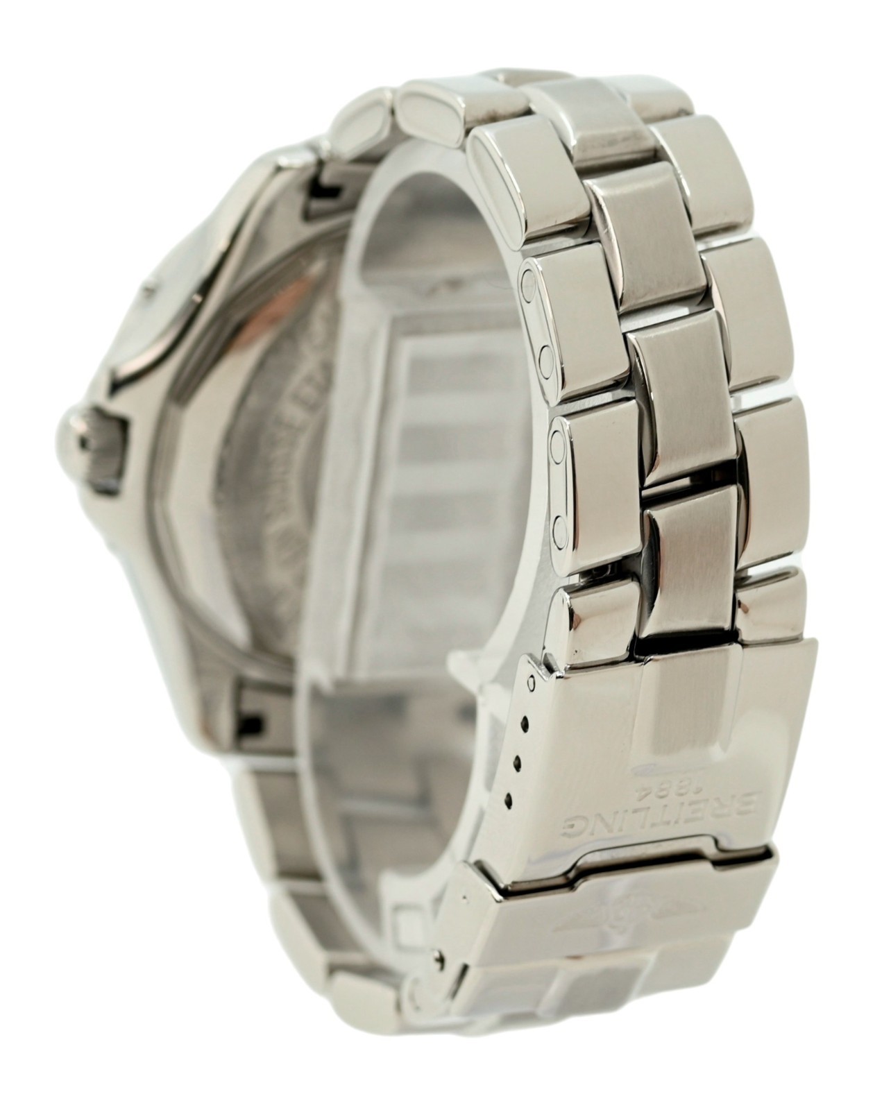 Breitling Men’s 38mm Colt 500M White Dial Automatic Swiss SS Watch! Ref: A17350!