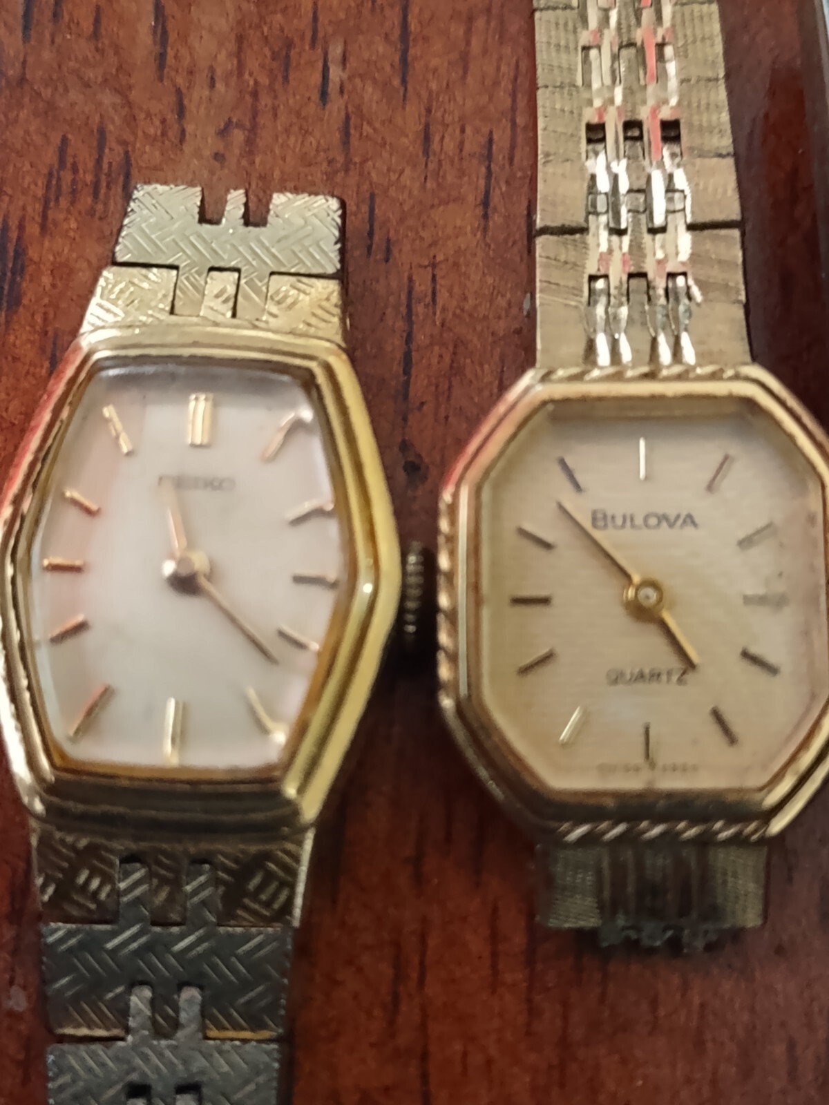 Vintage Ladies Watches 7pc Lot Parts And Repair Citizen,Bulova,Seiko,Pulsar,Etc