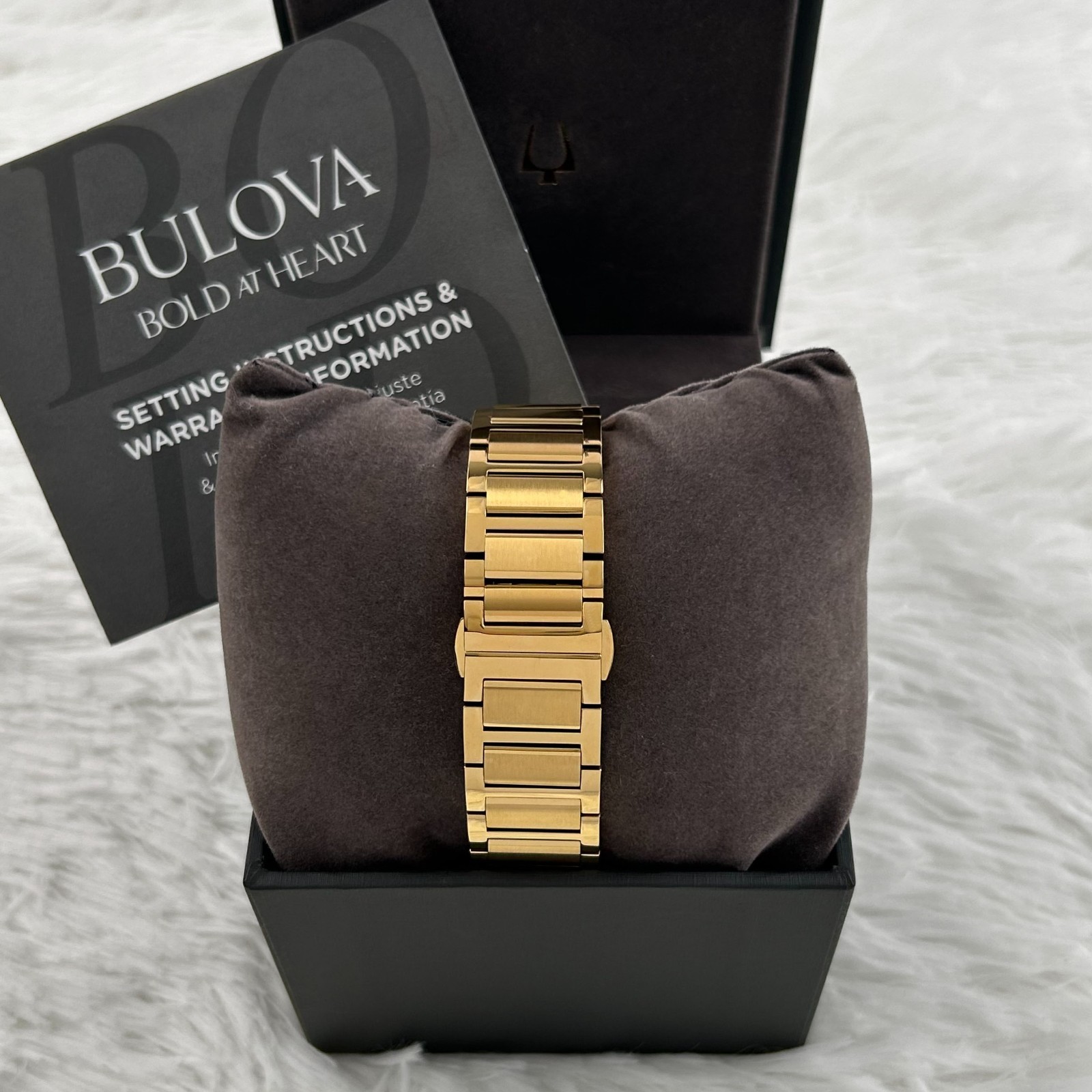 Bulova Millennia 97A183 Men’s black Dial Gold chain 41MM Quartz Watch