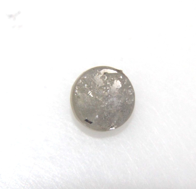 0.66Cts Rose Cut Diamond Natural Real Gray Color 5.30-5.36×2.51 MM