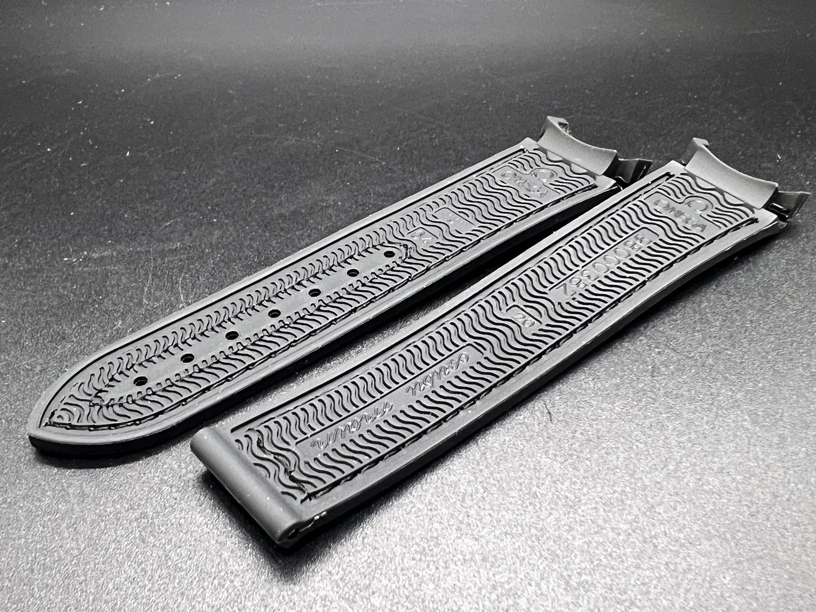 Omega Speedmaster/Seamaster 20mm Sailcloth/Rubber Watch Strap with Clasp Options