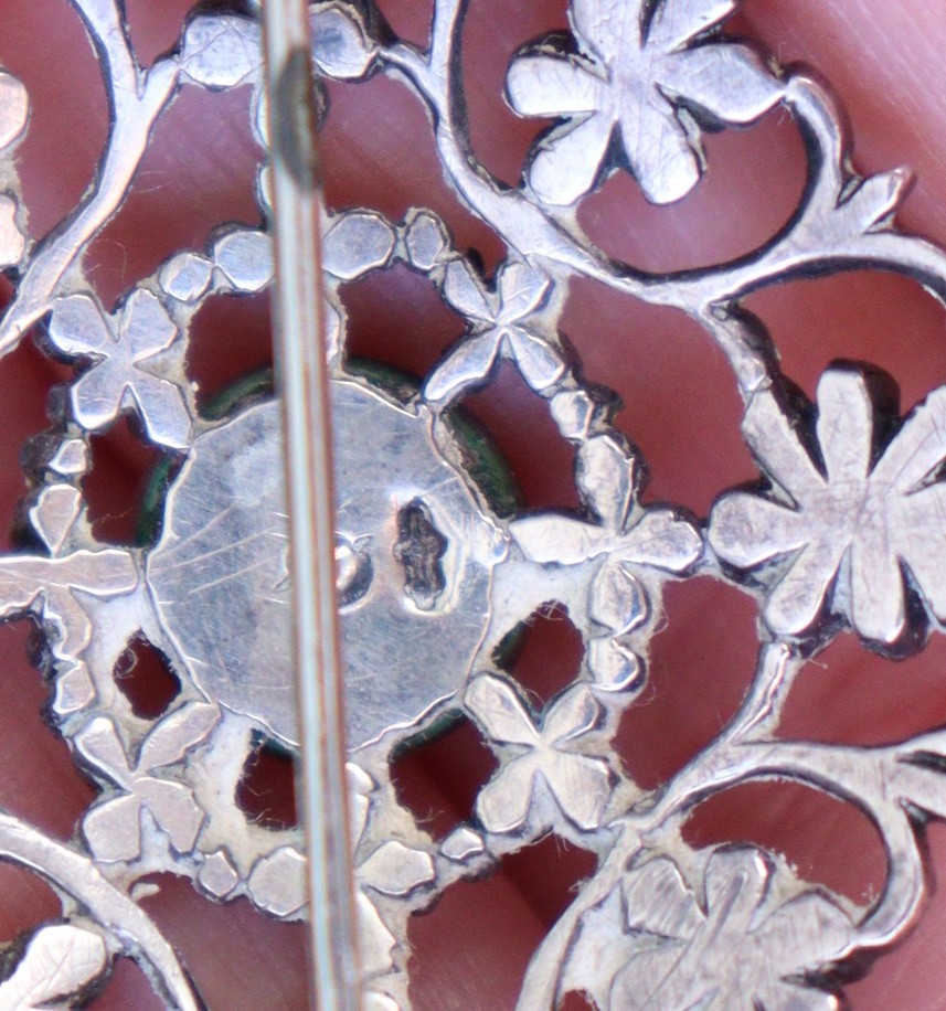Antique Victorian Silver Brooch Rose Cut Diamonds – NO TARIFF