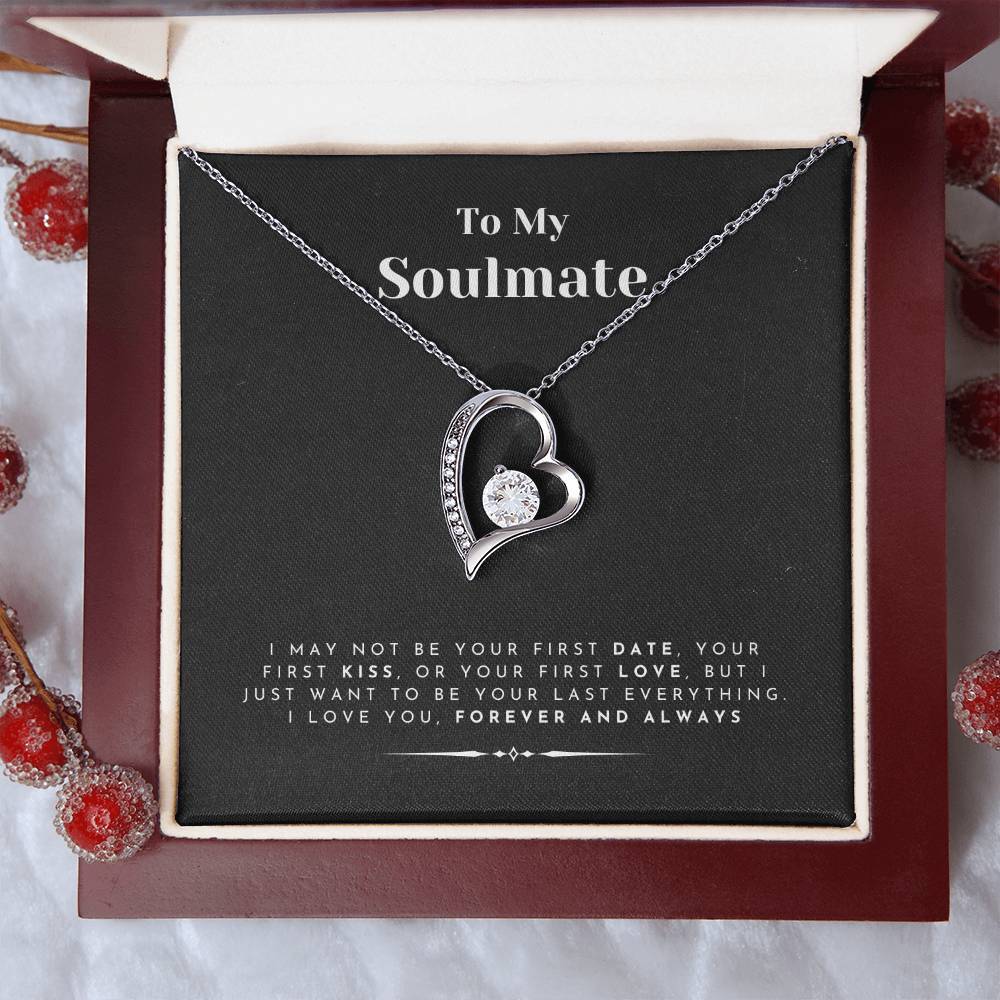 To My Soulmate Pendant Necklace Gift for Women Luxury Wife Girlfriend Jewellery