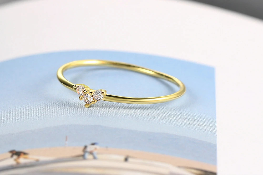 Knuckle Ring Heart Thin Tension Mount Geometric Adjustable Wedding Women Jewelry