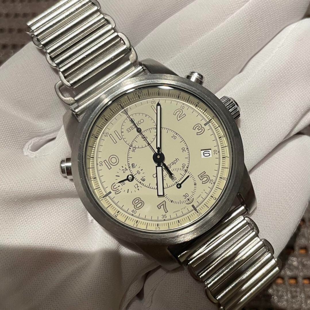 Seiko SUS Military Chronograph Military Watch 36mm Made in 1995