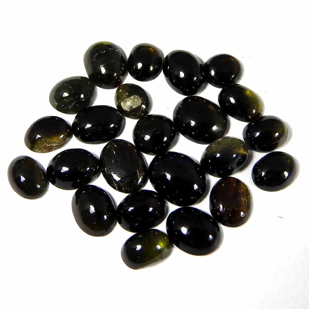 17.95Cts100%Natural Green Tourmaline Mix Cabochon Lot Loose Gemstone