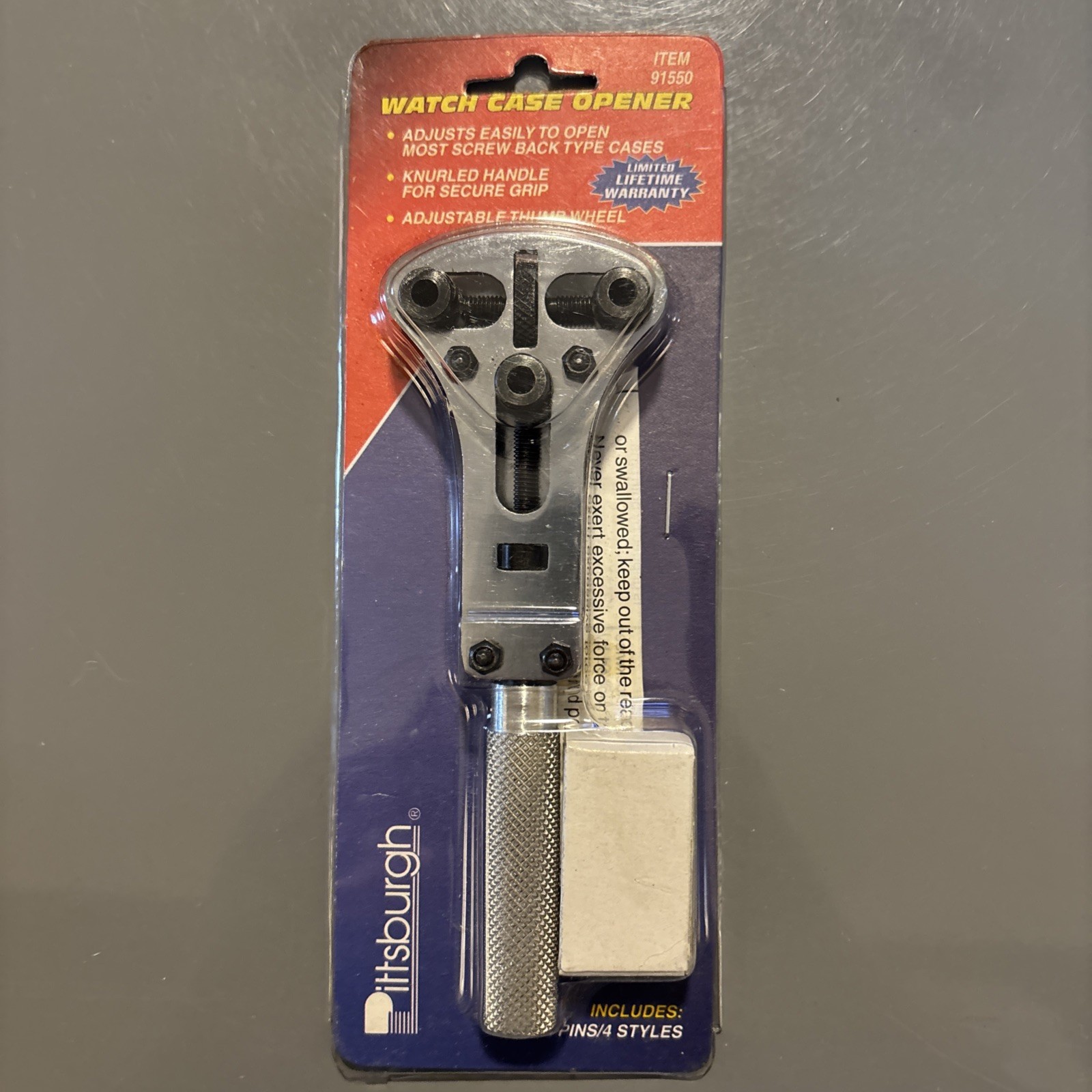 Pittsburgh Watch Case Opener – 12 Pins / 4 Styles – Pittsburgh Tool Item # 91550