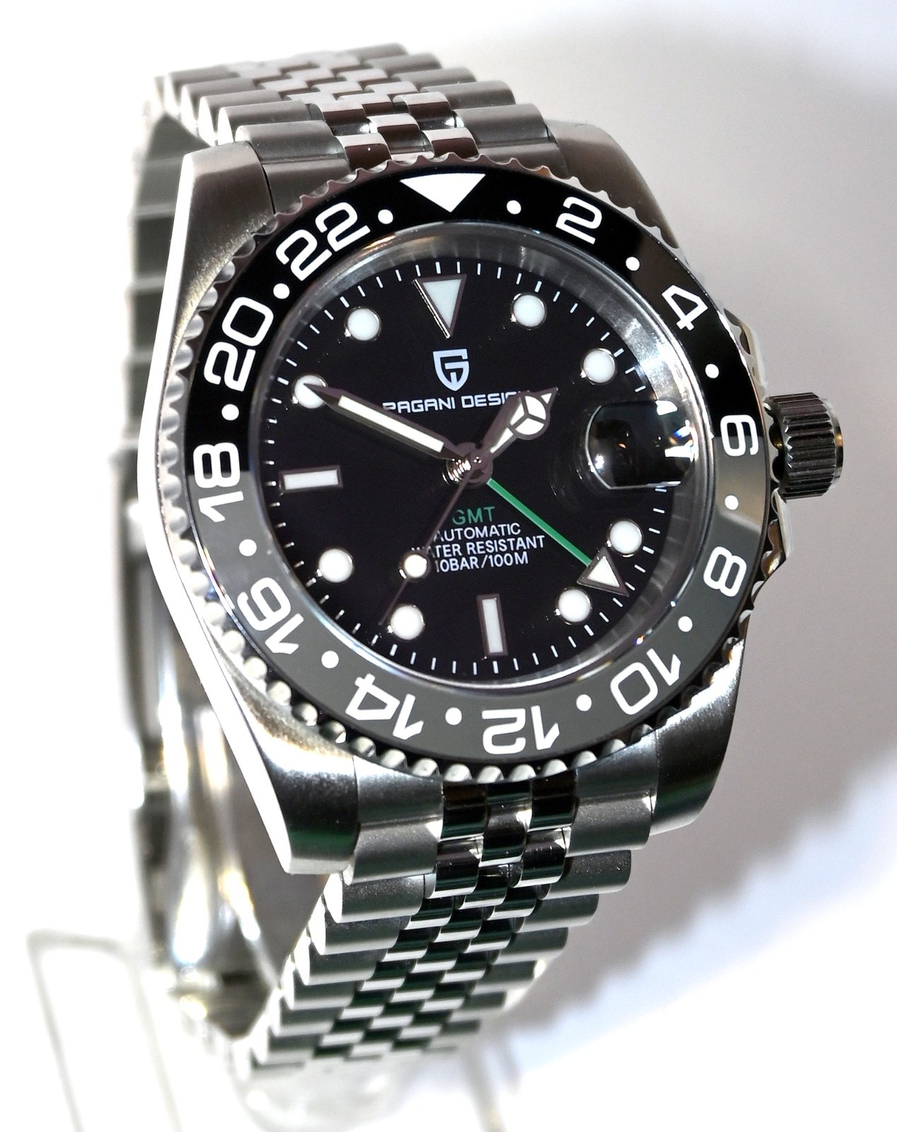 40MM PAGANI DESIGN GMT Automatic Men’s watch Waterproof Stainless Steel New USA