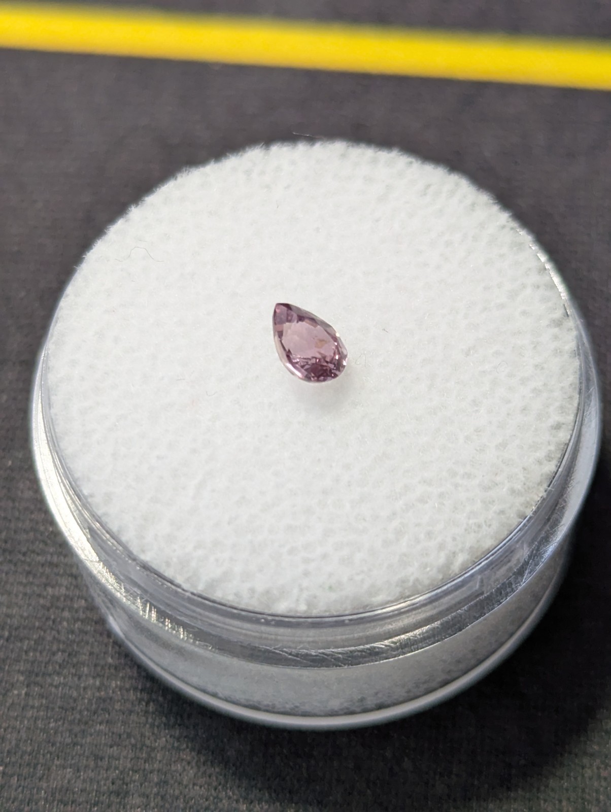 0.36ct Natural Pinkish Purple Sapphire Pear 4.7×3.5mm Songea Unheated Loose Gem