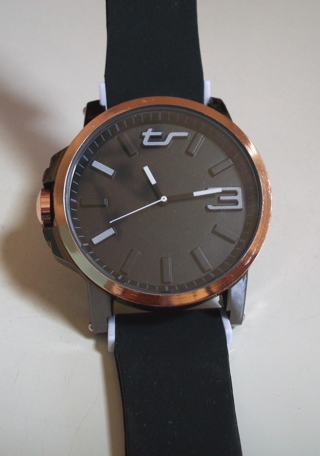 Men’s Tecno Sport Black Silicon Band Fashion Dressy Casual Hip Hop Wrist Watch