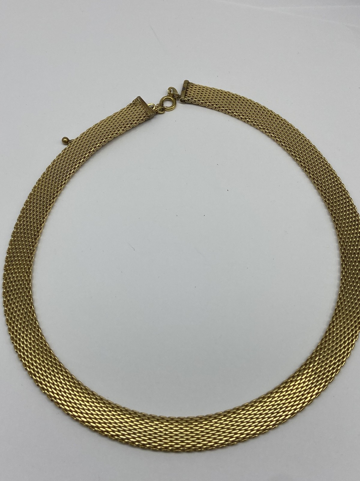 Rolled Gold Mesh Link 17 1/2″ Necklace 40.0g