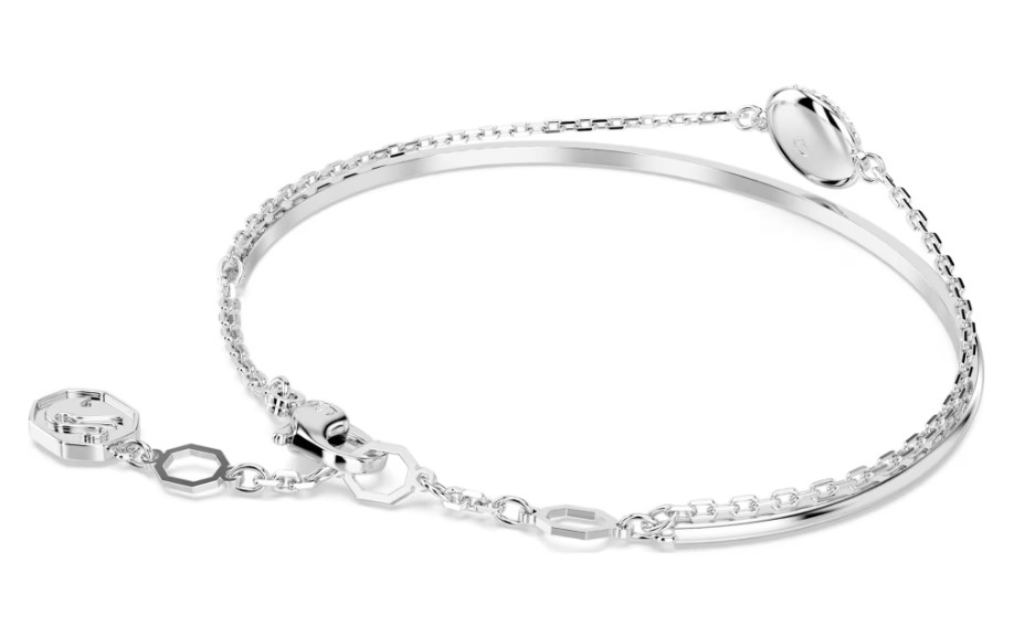 Swarovski Sublima bangle White, Rhodium plated- 5683447 DISPLAY
