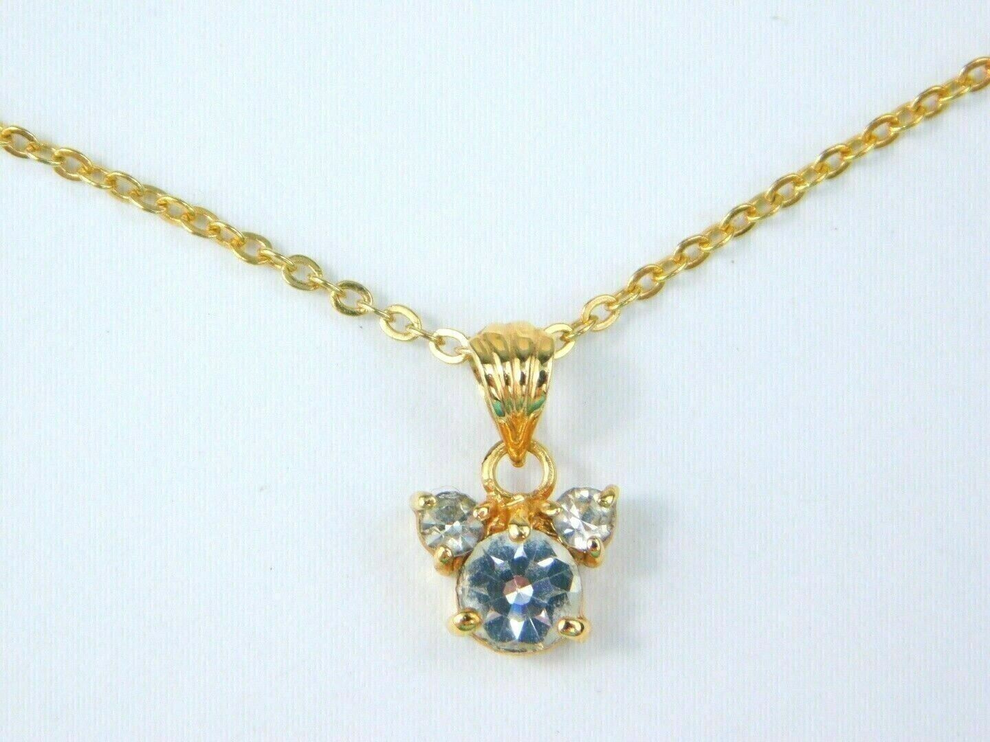 2Ct Round Lab-Created Diamond Mickey Mouse Pendant 14K Yellow Gold Plated Silver