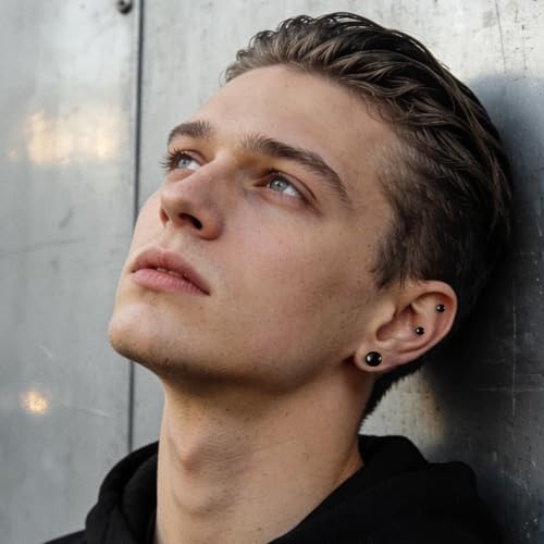 Glass Ear Stretching Kit, Single Flare Glass Plugs for Women and Men, Single