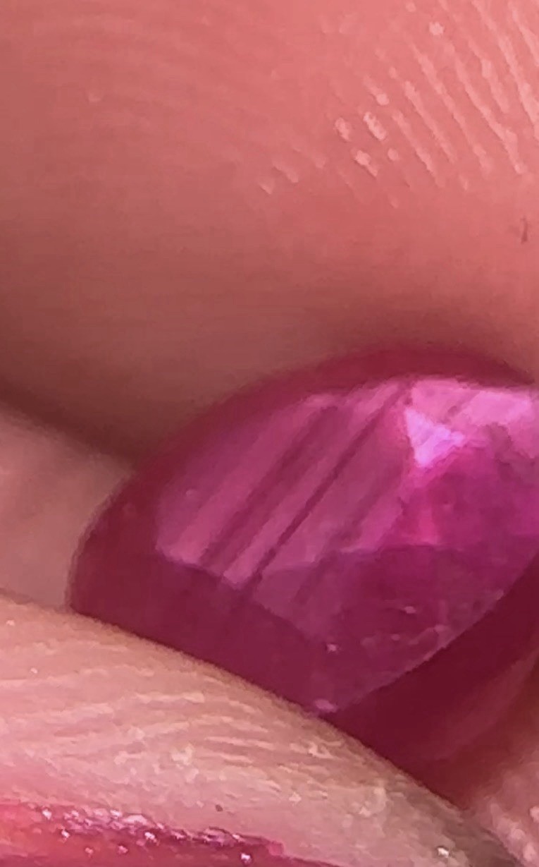Antique 2.52ct Round Natural Ruby Vivid Color Candystripes💎 8MM Beautiful Gem