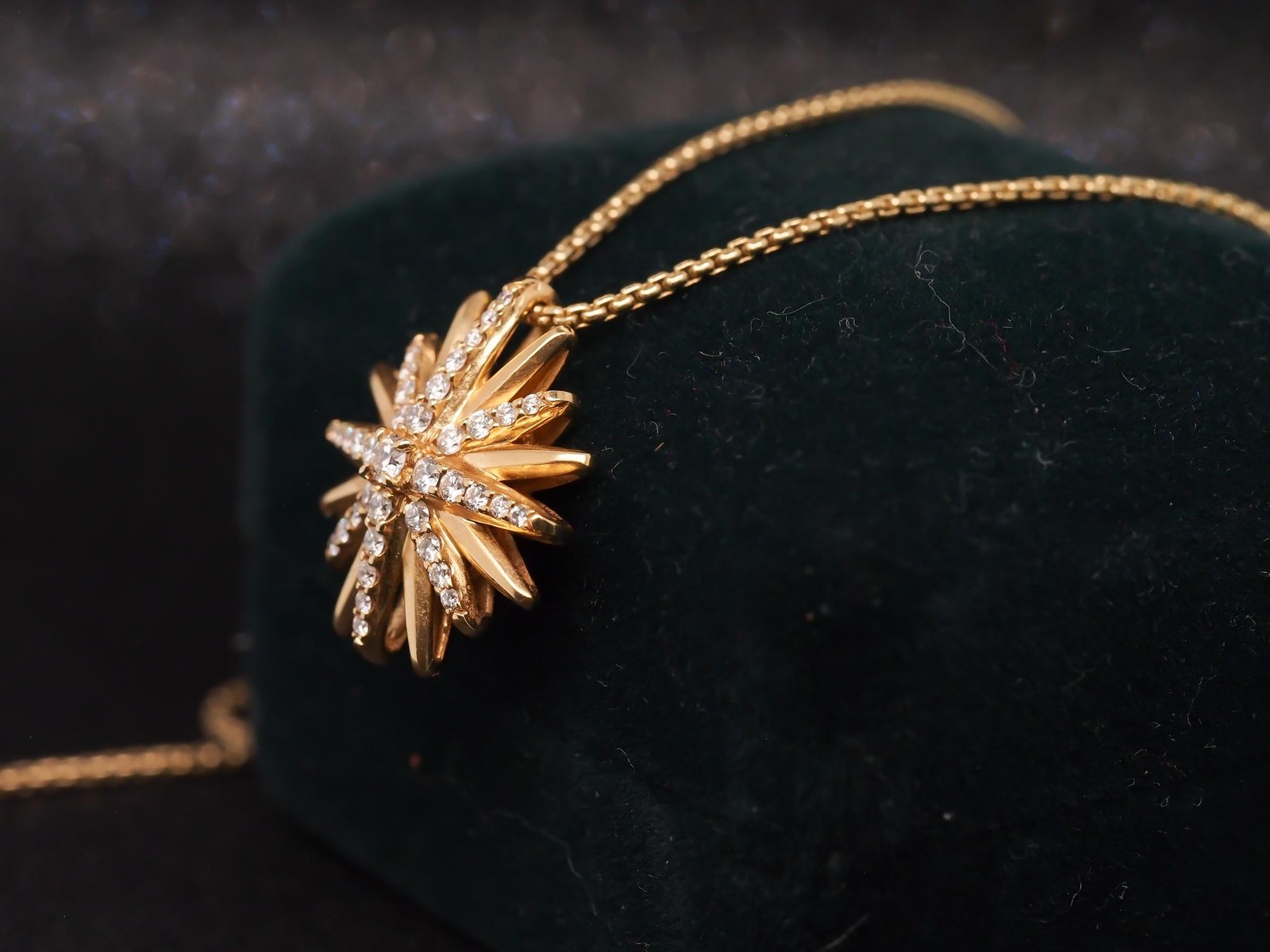Estate David Yurman Starburst Pendant Necklace 20mm – VHK#948A