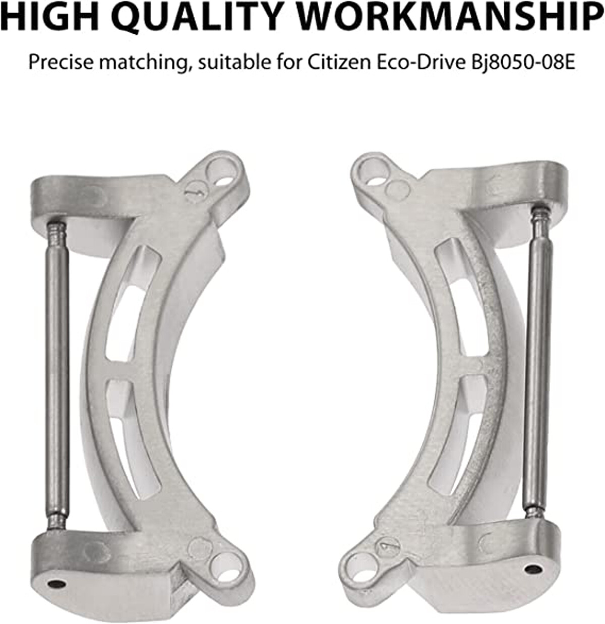 Silver Watch Body Adapters For Citizen Eco-Drive Promaster BJ8050-08E (24mm Lug)