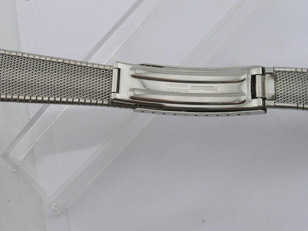 Vintage Kestenmade Mens Watch Band Straight Ends 21.9mm Ends