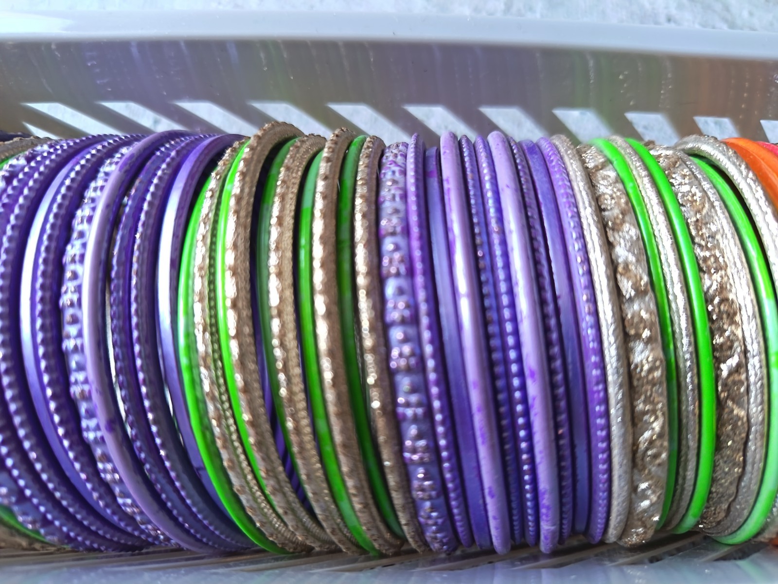 Job Lot of Traditional Indian Wedding Bridal Bangles Approx 80 No. 55-58mm WB-C
