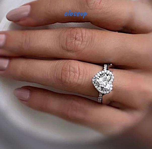 Heart Cut 18K White Gold Diamond Engagement Ring IGI Certified Lab Grown 3.25 Ct