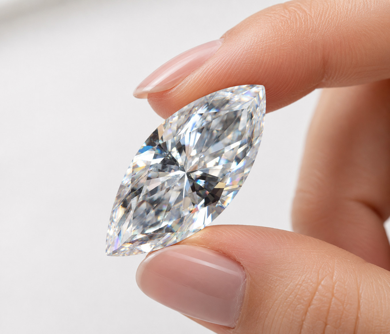 4x8mm Marquise D color Lab grown Diamond IF Clarity GIE Certified Loose Gemstone