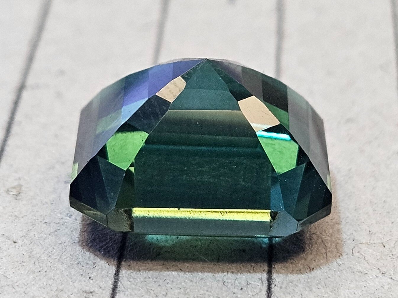 Green Tourmaline Asscher Cut 40-41 Ct Natural Loose EGL Certified Gemstone KH205