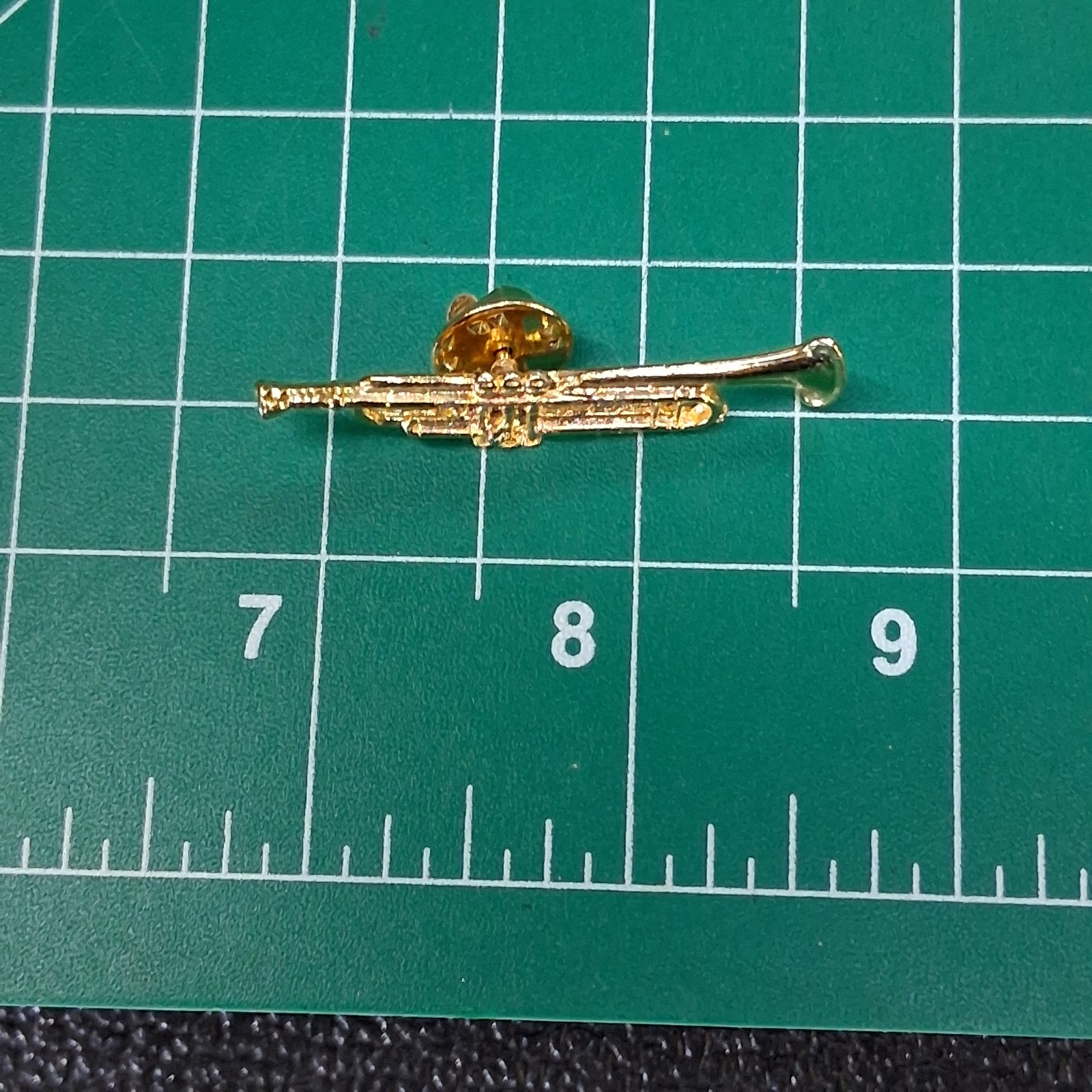 Vintage Future Primitive Gold Tone Trumpet Design Pin