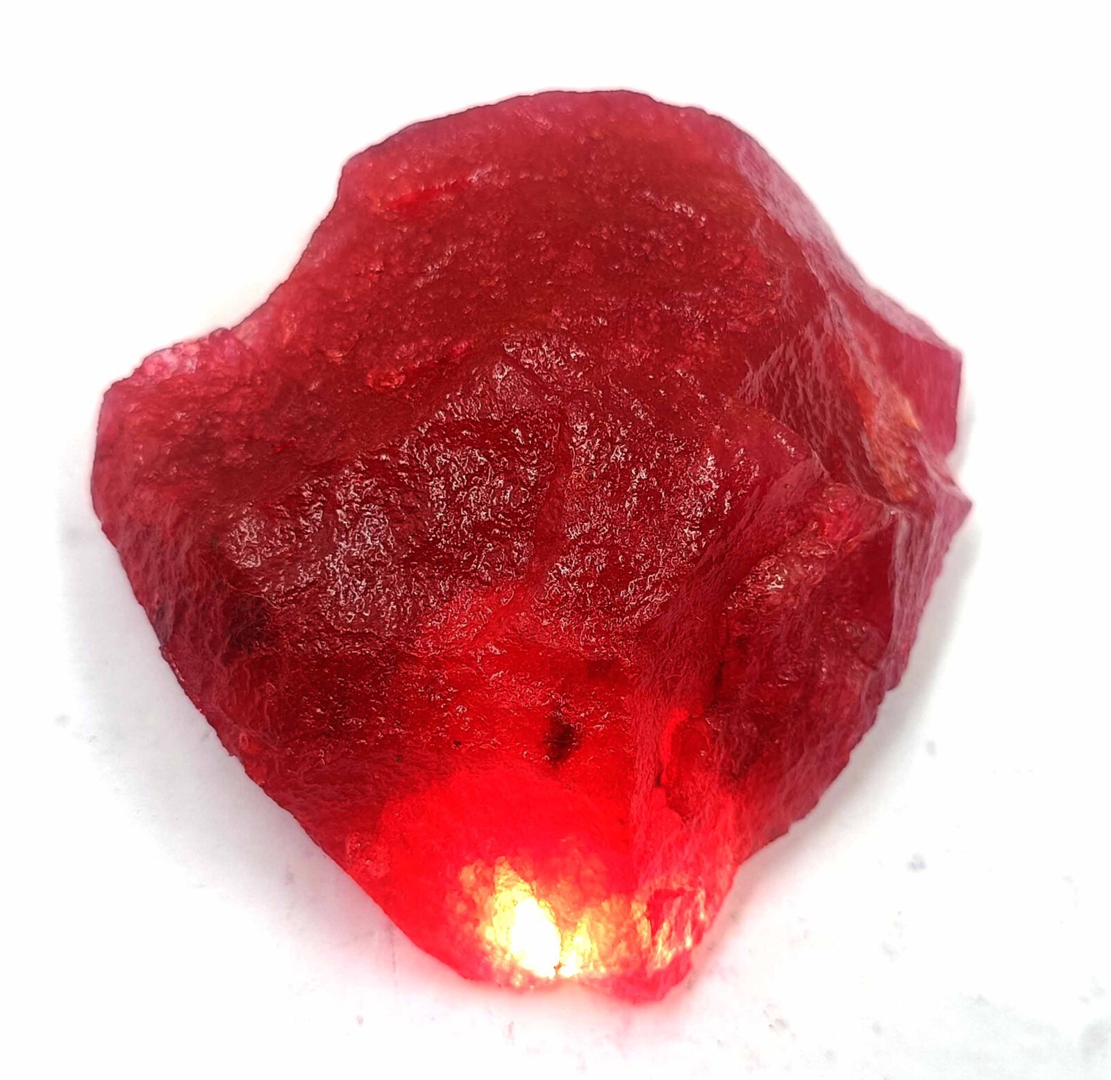 DYED Natural Certified 1000 -1250Ct African Red Ruby Dyed Rough Loose Gemstone