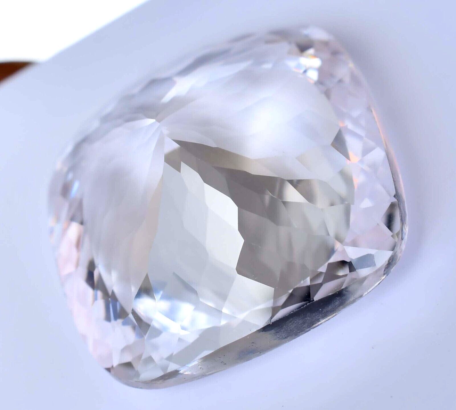 Rare 96.50 CT Natural MONTANA Colorless Sapphire Certified FLAWLESS Gemstone