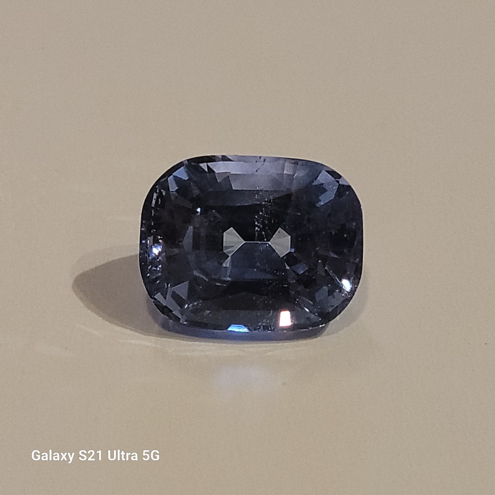 4.51 Carat Cut Unheated Blue Sapphire. Appraised by GIA Appr. NATURAL/BEAUTIFUL