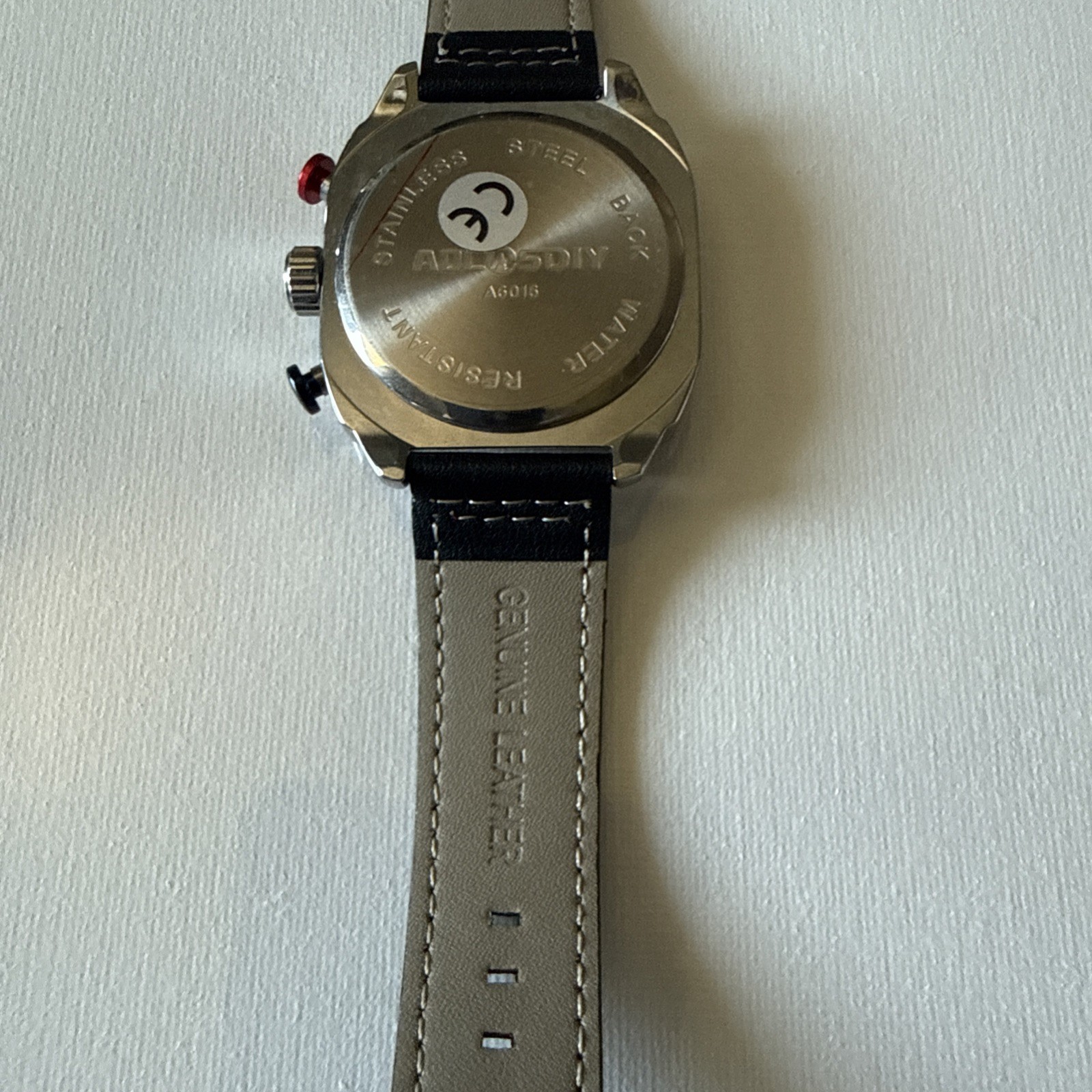SALE ,AOCASDIY Chronograph date classic design, black and red bezel,45mm,WR30￼