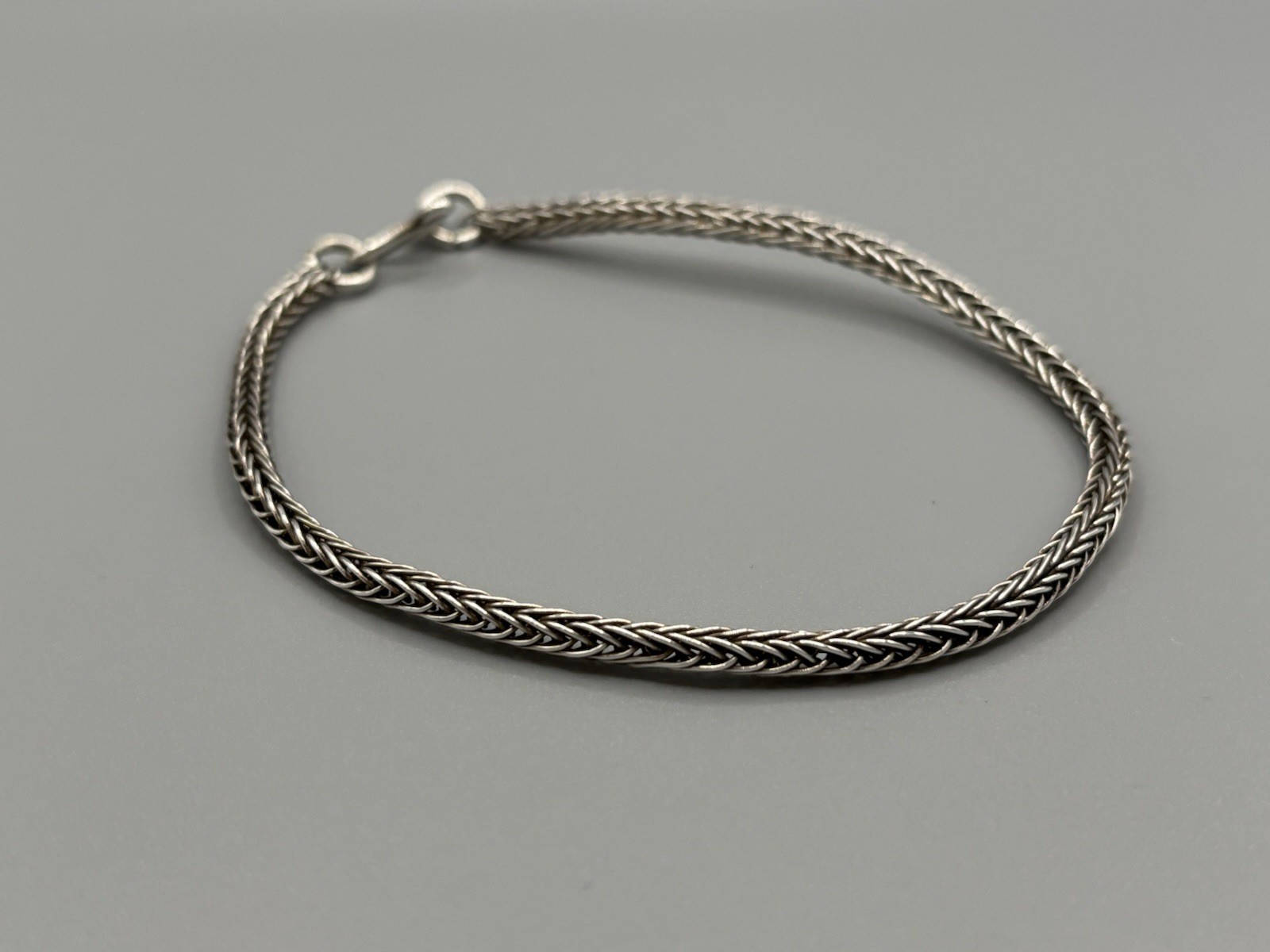 Danish Sterling Silver Foxtail Bracelet 24cm 9g