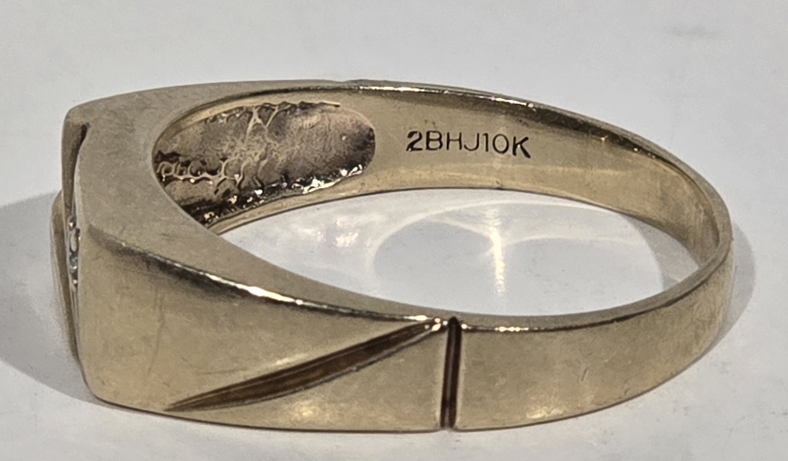 10K Yellow Gold Signet Ring – Size 12 – 21.5mm – 5.6 Grams