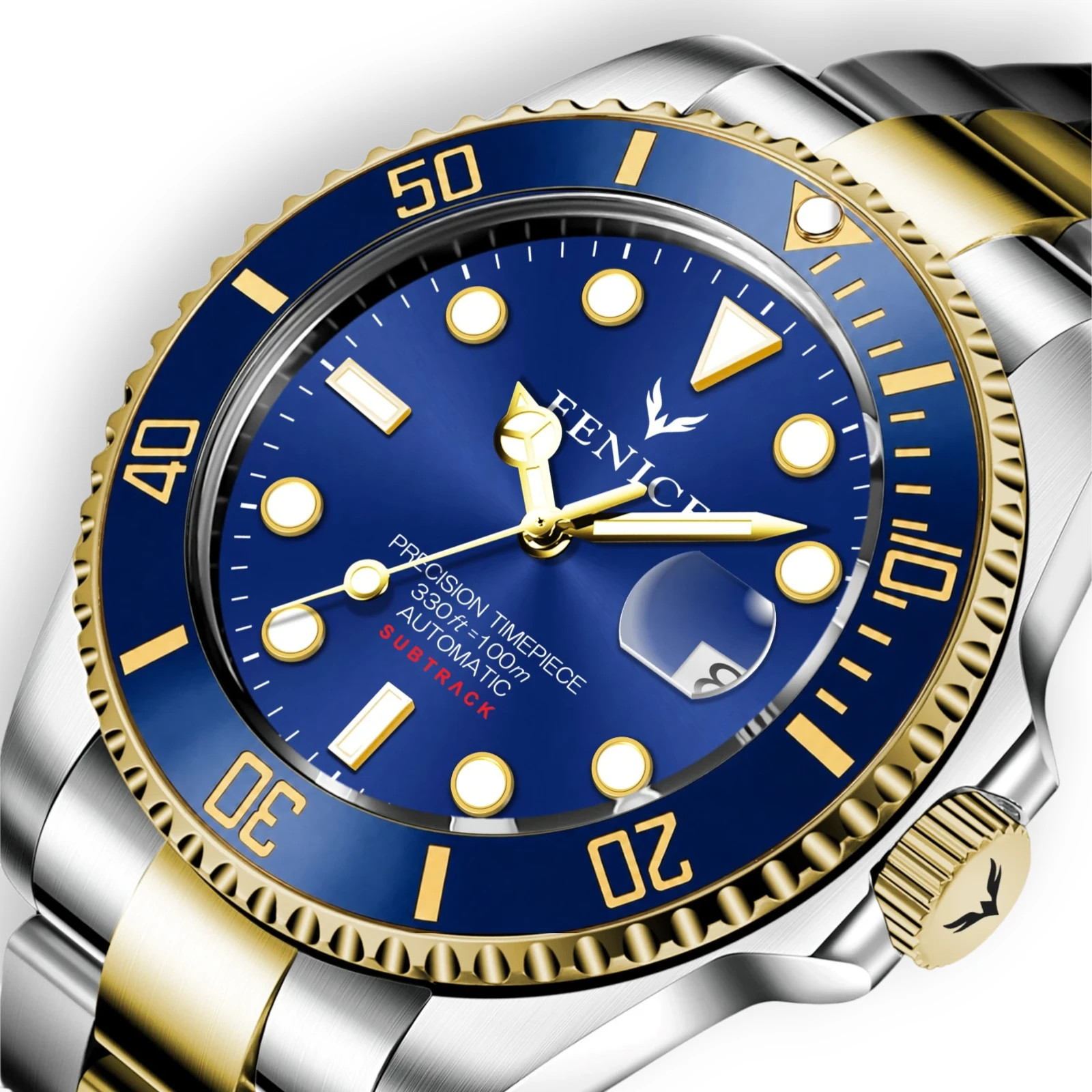 Phoenix Subtrack Imperium Blue 10ATM Automatic Watch with Miyota Movement