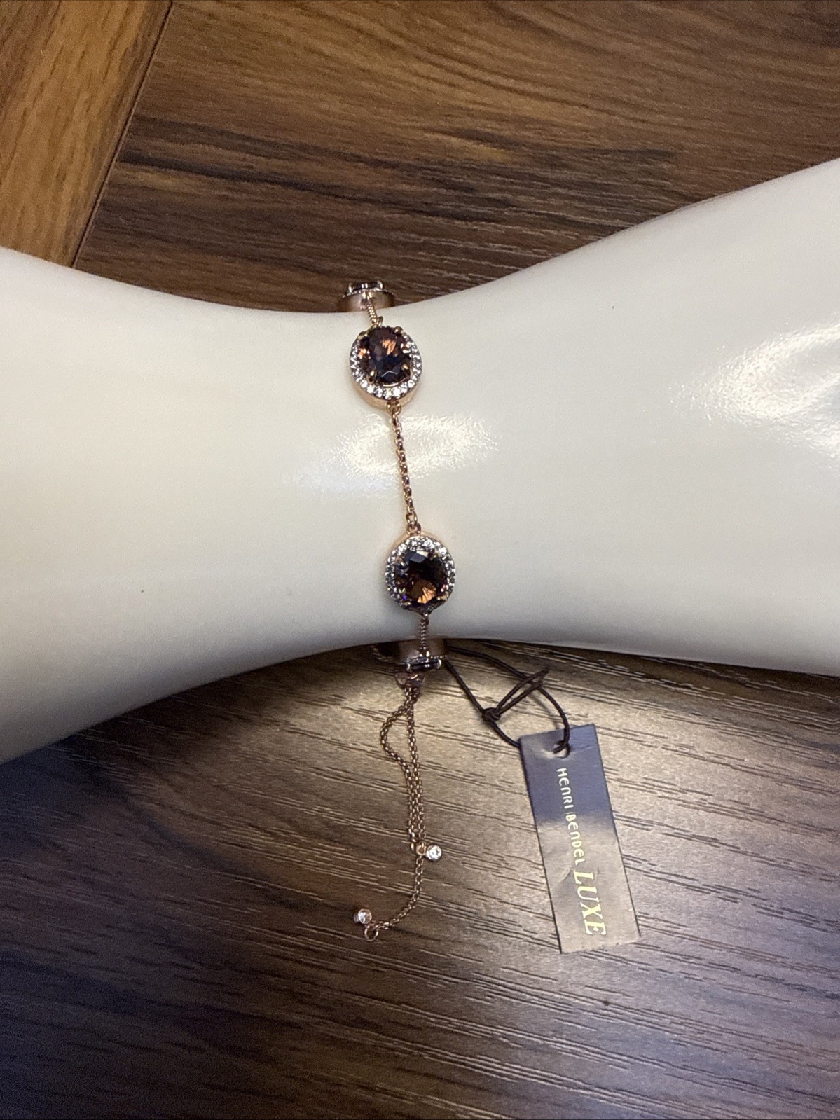 Henri Bendel Luxe Oval Halo Bolo Slider Bracelet