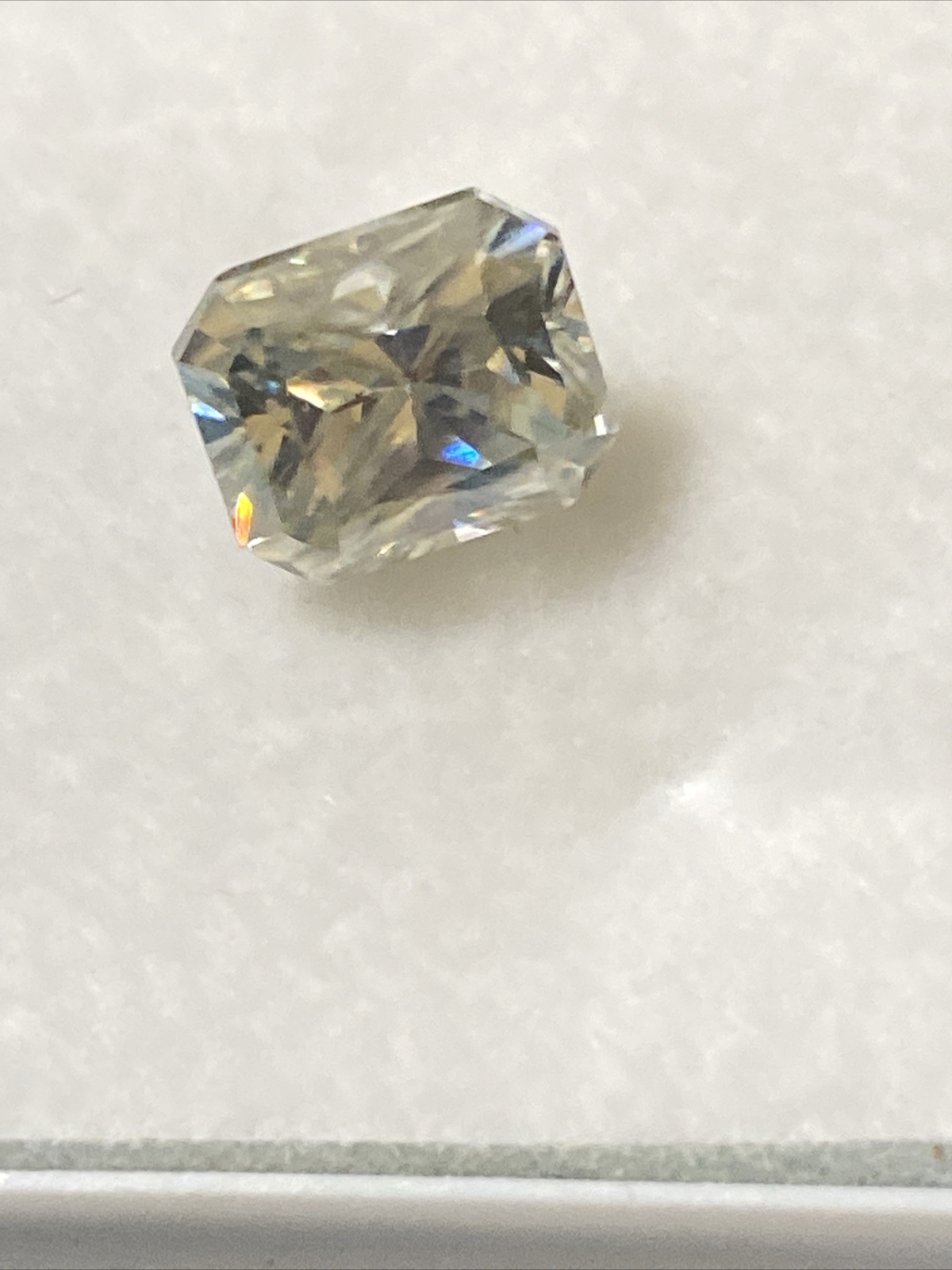 2.02ct 7.90×6.80mm VVS1 LOOSE NEXT WHITE EMERALD MOISSANITE DIAMOND US SELLER