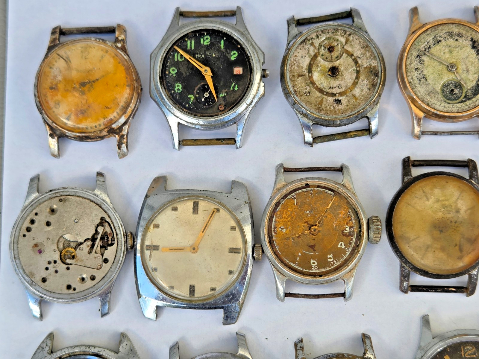Lot of 75 Russian Watches Vostok Pobeda Mayak Zim etc Not working for parts Read