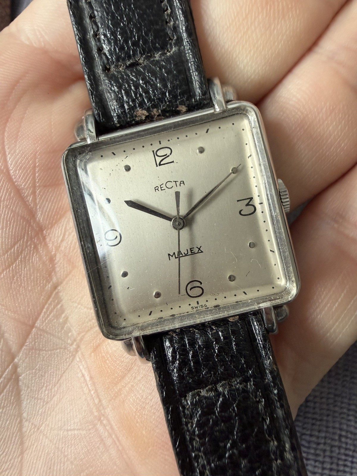Recta majex watch manual winding all steel gorgeous dial and case