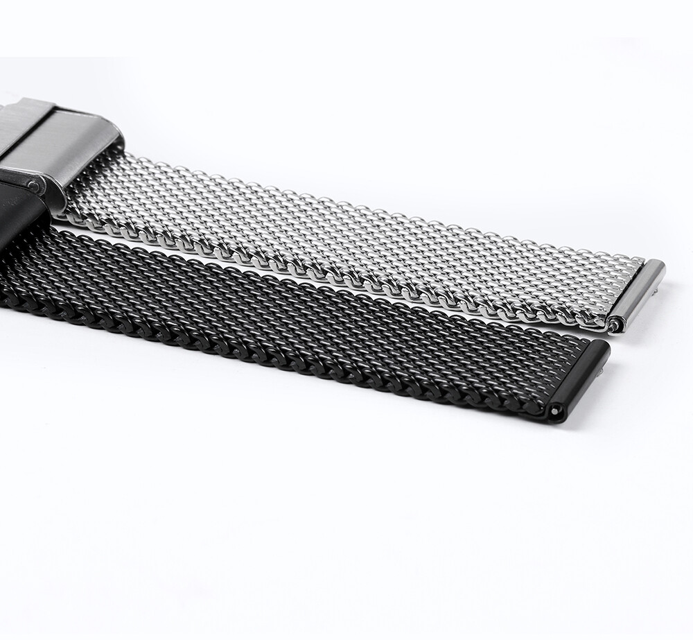 Metal Woven Mesh Watch Strap 18mm 20mm 22mm 24mm 316L Stainless Steel Watch Band