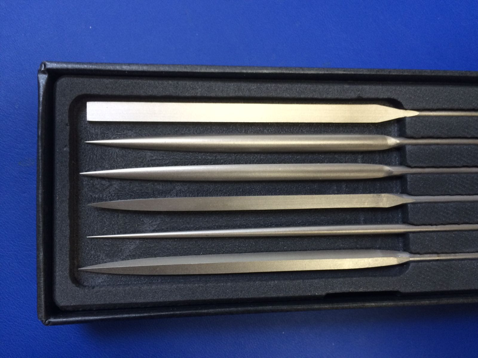 GLARDON ® VALLORBE NEEDLE BUFF FILES 14 cm SET OF 6 LAC2462