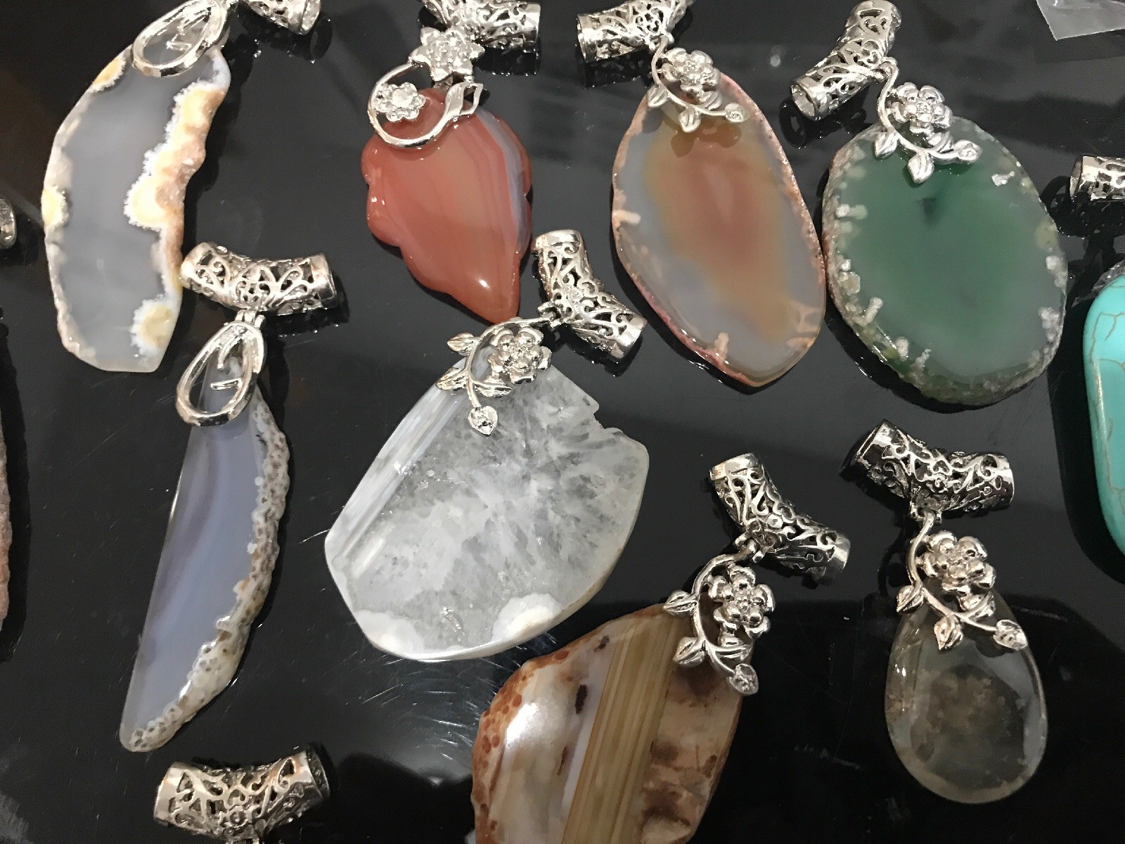 925 Sterling Silver Overlay Mix Pendent With Free Shipping