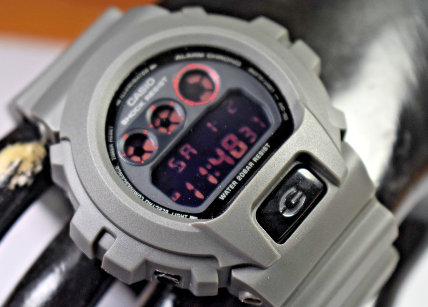 MODIFIED Casio G-Shock DW-6900MS (3230) Gray Men’s Watch NEW BATTERY!
