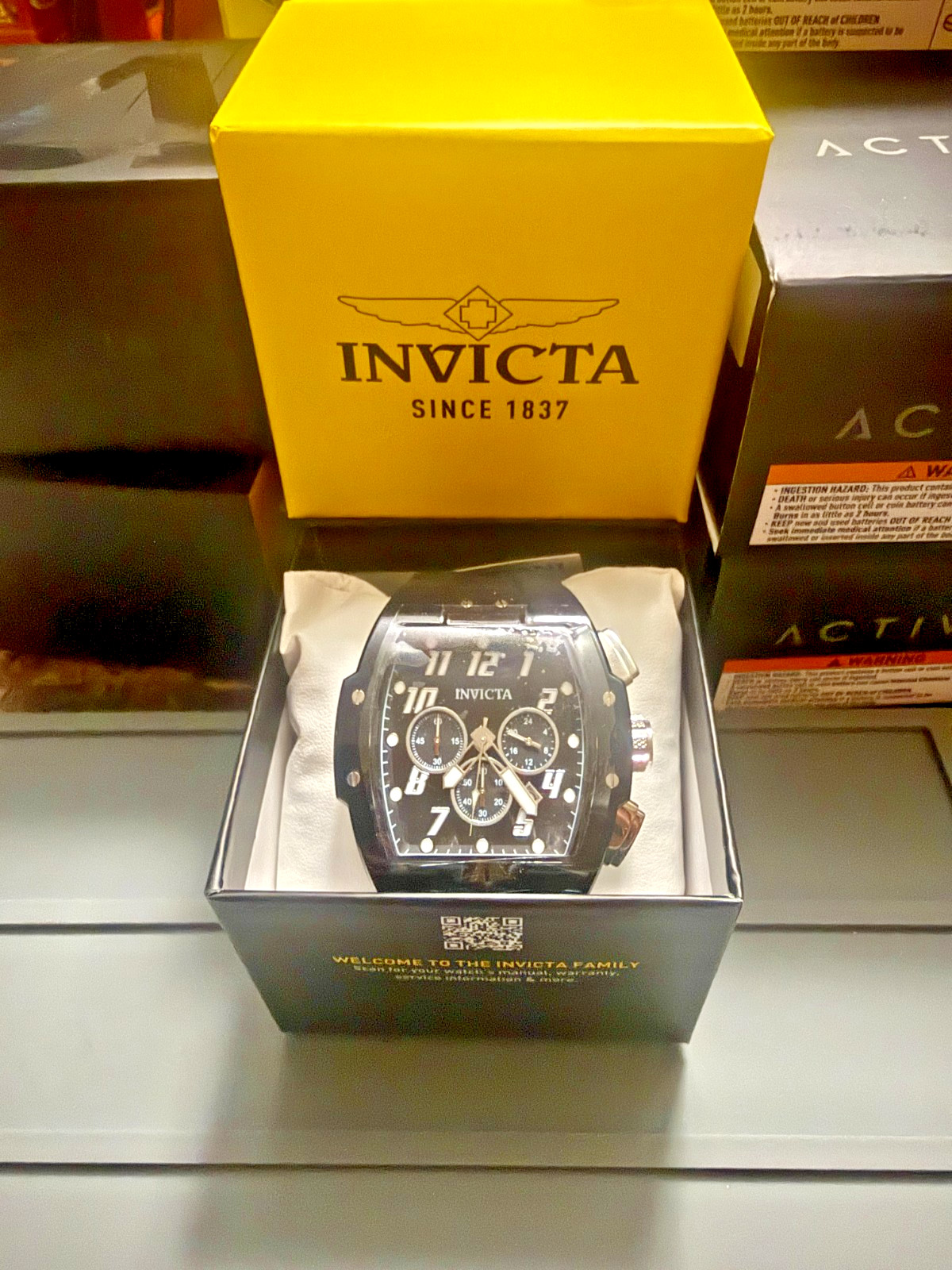 Invicta S1 Rally Kinesia Anatomic Men’s Watch 47mm Black (45480)