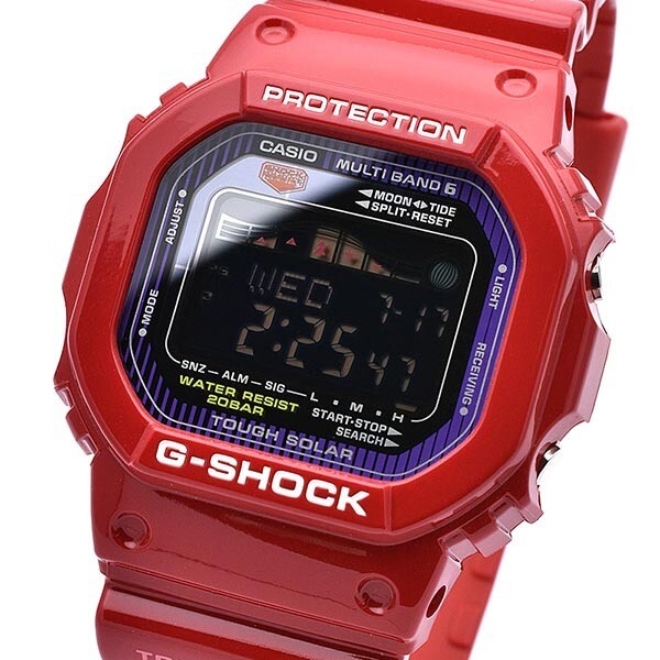 CASIO G-SHOCK GWX-5600C-4JF G-LIDE Tough Solar Radio Digital Men Wrist Watch Red
