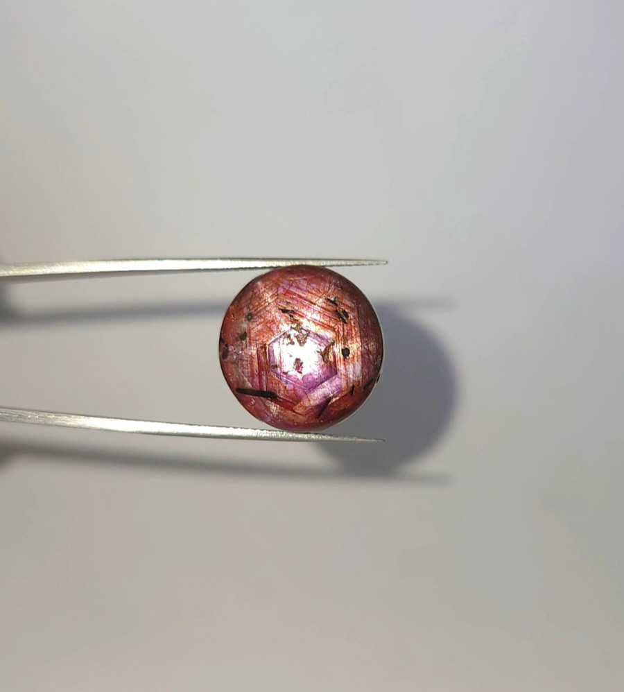 Natural Star Ruby 40.85 Ct Purplish Red Oval Cabochon loose gemstone
