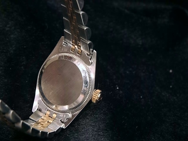 Lady Rolex 2Tone 18K Gold/Stainless Steel Oyster Perpetual Watch Champagne 67183