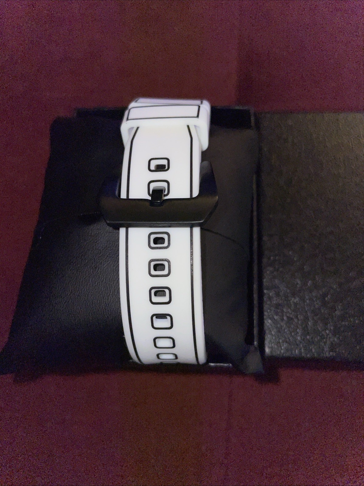 😎 COOL White/Black Outline 2D SKETCH EFFECT Watch Silicone Band Quartz