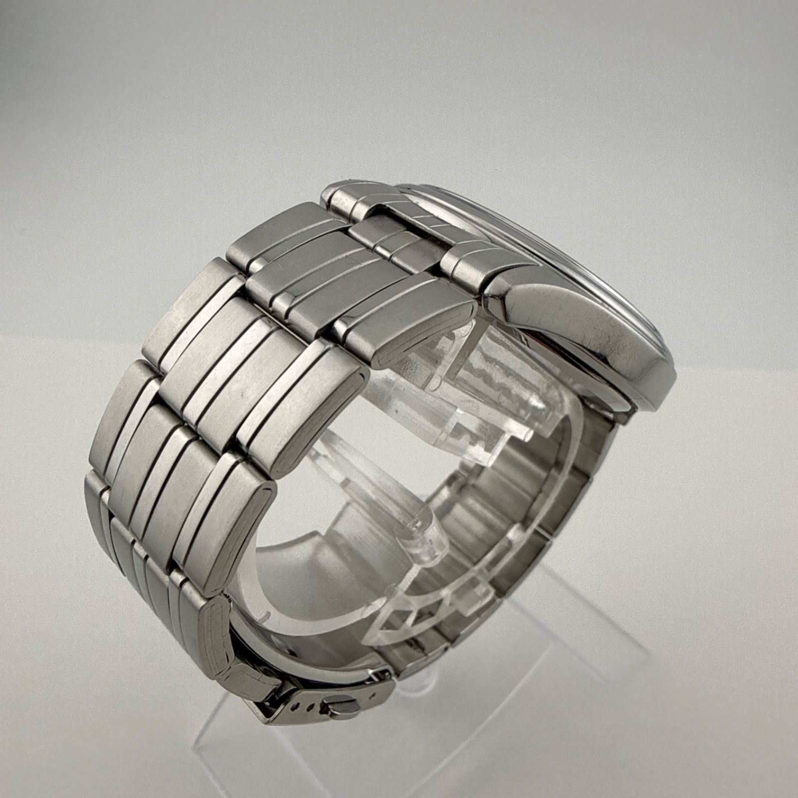 SEIKO V147-0AD0 Solar Quartz Watch Unisex Working Condition Short Band
