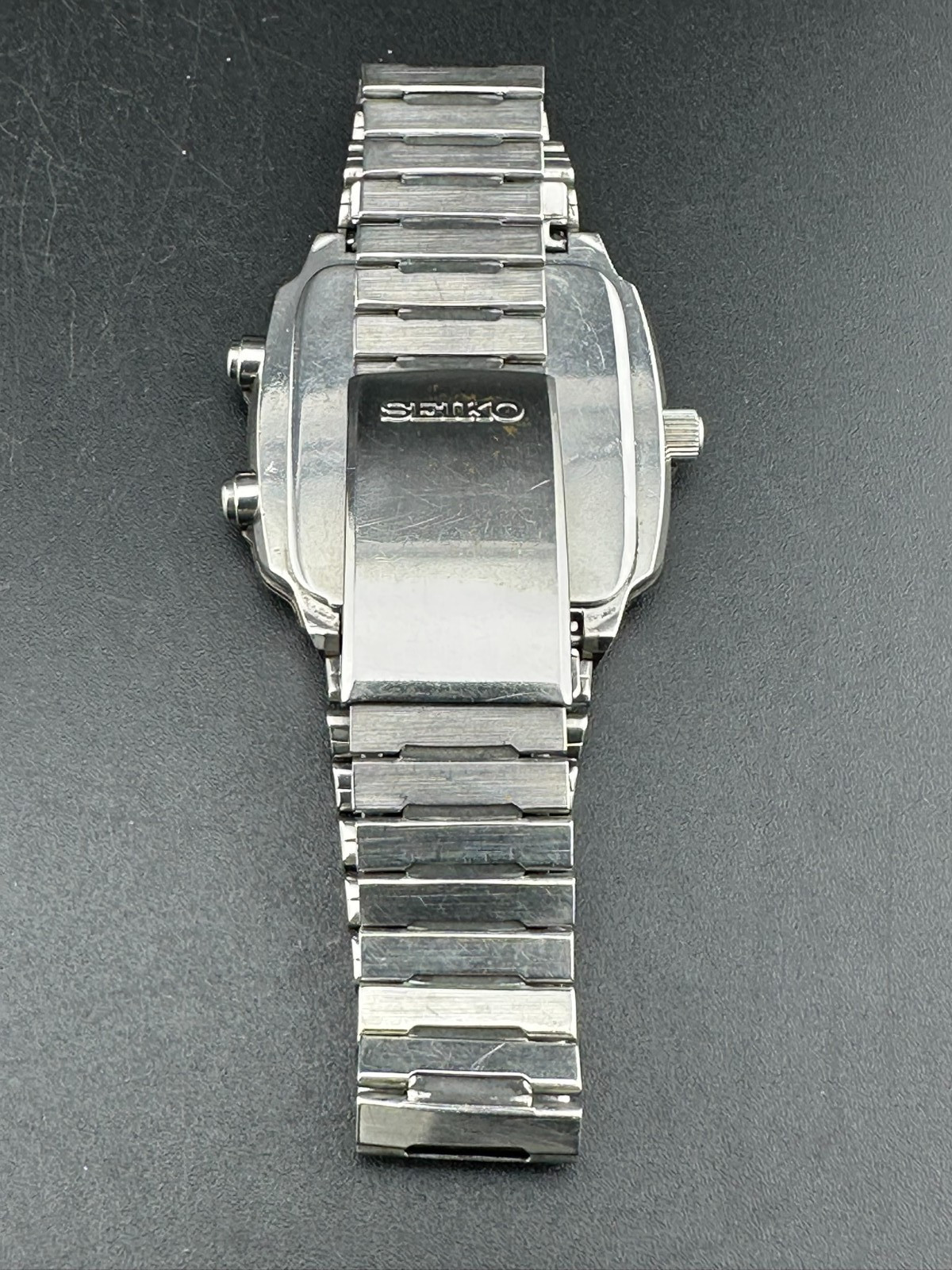 Seiko SilverWave Ana-Digi Men’s Black Dial Chrono Alarm Day Date 35mm H357-5120
